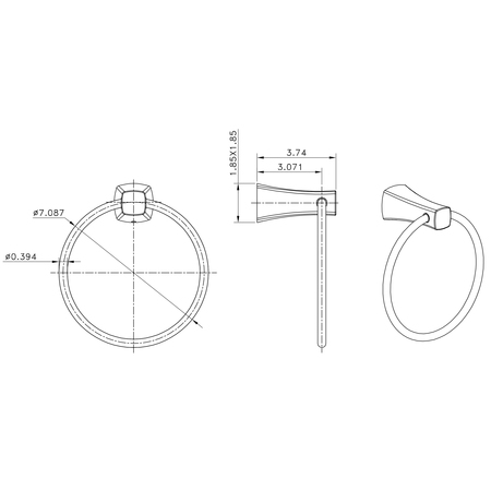 American Imaginations 24.21" W, Bathroom Accessory Set AI-13349